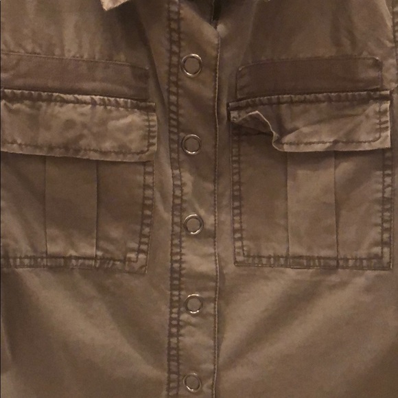 Blank NYC Green Button Down - Picture 2 of 3